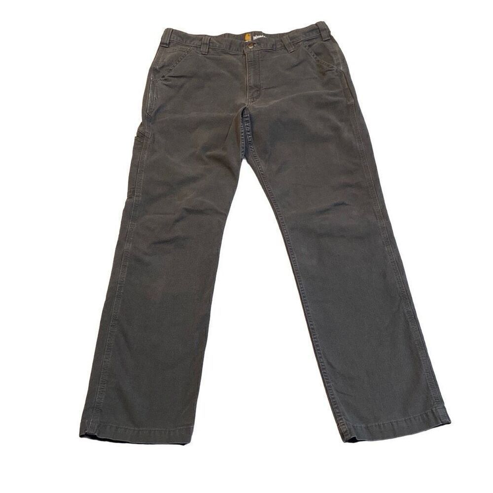 Carhartt Gray Relaxed Fit Utility Work Pants Men Size 36x32
